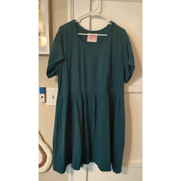Tuesday of California Muffy Dress Teal XL Tuesday Of California - Picture 2 of 3